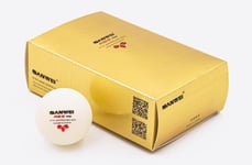 Sanwei 3 Star ABS Professional Table Tennis Balls - Pack of 6 - White - 