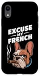 Coque pour iPhone XR Bulldog français Excuse My Frenchie Vintage Bulldog Lover