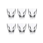 Avilia Lot de 6 verres à eau, vin et boissons – Set de verres de table avec décoration en verre, 95 x 88 mm, 33 cl