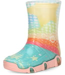 Ladeheid Bottes de Pluie Chaussure Enfant Fille Garçon SwkBW31 (Turquoise Modèle-31, 35/36 EU)