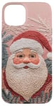 iPhone 15 Plus Aesthetic Vintage Pink Christmas Santa Claus Holiday Xmas Case