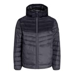 Jack & Jones Mens Hooded Puffer Jacket Long Sleeve Windproof Quilted Jacket