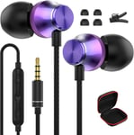 Écouteurs Filaire Intra-Auriculaires Pour Samsung Galaxy A15 A25 A14 A12 A23 A52S,Anti-Bruit Casque Jack 3,5Mm,Ecouteurs 3.5 Mm Avec Microphone Et Contrôle Du Volume Pour Redmi Not[CAS310855]