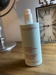 Clarins Body Smoothing Moisture Milk with aloe vera 400ml NEW SEALED 100% GEN!