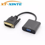 Autre Adaptateur DVI vers VGA 1080 P DVI-D vers VGA adaptateur câble numérique DVI 24 + 1 mâle à 15 broches VGA femelle convertisseur vidéo pour affichage PC