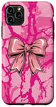 Coque pour iPhone 11 Pro Max Nœud rose camouflage pour fille