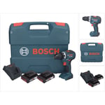 Bosch - gsr 18V-55 Professional Perceuse-visseuse sans fil 18 v 55 Nm Brushless + 2x batterie 2,0 Ah + chargeur + L-Case