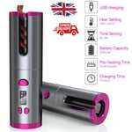 2020 Cordless Automatic Hair Curler Usb Rechargeable For Curls Waves Lcd Display