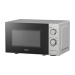 Manual Microwave, 800 W, 20 Litre, 35 Minute Timer, Silver, Igenix IGM0820S