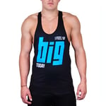 CoreX Fitness I Feel So Big Today Stringer Mens Training Vest Black Tank Top Gym