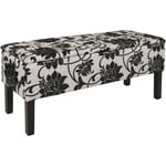 Jamais utilisé] Banc/coffre de rangement Renens, 95x36x44, tissu, oir