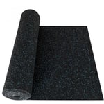 Tapis de gymnastique sur mesure Tapis de protection du sol pour les appareils de fitness Noir-Bleu 100 x 400 cm - Schwarz-Blau