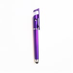 Stylet Stylo Support pour WIKO FREDDY Smartphone 3 en 1 Bille Tablette Ecrire Universel (VIOLET)