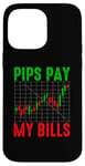 Coque pour iPhone 14 Pro Max Funny Trading Trader Humour Pips Pay My Bills