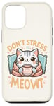 Coque pour iPhone 12/12 Pro idee cadeau citation drôle relaxation design chat kawaii