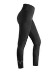 INBIKE Leggings de Sport Femme Pantalon Legging Yoga Sportswear Vetement Tenue Ensemble Fitness Ete Grande Taille Haute Long Cycliste Running Course Noir M