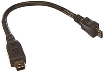 System-S Câble Adaptateur Mini USB (mâle) vers Micro USB (mâle) env. 10 cm