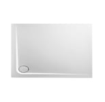 Receveur de douche en acrylique 120x90x4,8 rectangulaire AMI12L blanc