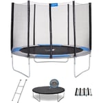 Kangui - Trampoline rond Ø300cm avec filet, échelle, bâche et kit d'ancrage - ralli 300