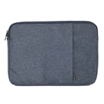 Sacoche pour ordinateur portable adaptée pour macbook Huawei Lenovo 12/13 pouces sac a doublure plate matériel de plongée housse de protection - bleu foncé - 12 pouces (sans main)