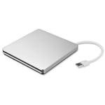 Lecteur DVD CD Externe, USB Type C Portable Externe Ultra Mince Superdrive Graveur Lecteur Optique CD RW DVD RW Duplicateur de Disque Compatible avec Mac MacBook Pro Air iMac et Ordinateur Portable