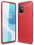 Hülle® Firmness and Flexibility Case Compatible for OnePlus 8T(Red)