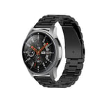 Metallarmband för Samsung Galaxy Watch 46mm & Huawei Watch GT Active - Svart