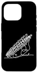 Coque pour iPhone 16 Pro Pan Flûtes Line Art For Musiciens Pan Flûte