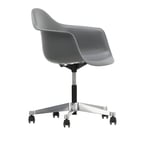 Eames Plastic Armchair PACC - 56 Granite Grey - Castors Hard