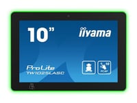 iiyama ProLite TW1025LASC-B1PNR - Ordinateur Android - PC à écran tactile 1 RK3399 jusqu'à - RAM 4 Go - SSD - eMMC 32 Go - Gigabit Ethernet, Bluetooth 5.2 - Android 12 - moniteur : LED 10.1" 1280 x 800 (WXGA) écran tactile - noir