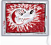 YELLOWPOP Disney x Keith Haring 3 Explosive Mickey Mouse LED Wall Lamp - Red & White