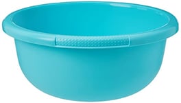 CURVER Bassine Ronde 6,3L - Cuvette pour le Ménage et la Cuisine - Bac de Lavage Pratique et Empilable - Pour Laver le Linge, la Vaisselle, les Légumes - 32 x 32 x 14 cm - Bleu Turquoise