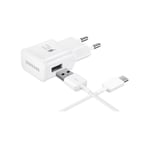 Samsung Original QC snabbladdare EP-TA200 USB Typ-C - Vit