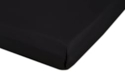 Junior lakan - 70x160x10cm - 100% Bomulls Percale - Svart