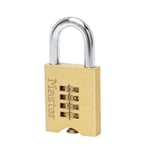 Master Lock 50mm Massiv Mässing Kombinationshänglås 651EURD