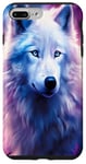 iPhone 7 Plus/8 Plus White Wolf in Fantasy Style Art| For Wolf Enthusiasts Case