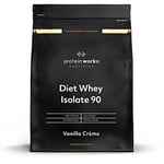 Diet Whey Isolate 90 (Isolat De Whey) | Faible Teneur en Graisses | Shake Ultra Pur | Favorise la Perte de Poids | THE PROTEIN WORKS | Crème Vanillée | 1kg