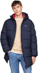 Tommy Jeans Doudoune Homme Essential Down Parka avec Capuche, Bleu (Dark Night Navy), M