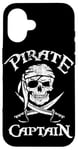 Coque pour iPhone 16 Costume de pirate drapeau de pirate capitaine de pirate