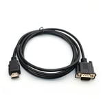 Câble de conversion hdmi vers vga 1080P Câble hdmi vers vga Adaptateur 1,8 m (avec puce)