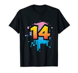 14th birthday present teens boys girls cool spray HIPHOP T-Shirt