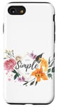 Coque pour iPhone SE (2020) / 7 / 8 T-shirt à fleurs, housse de téléphone portable, sweat à capuche à fleurs