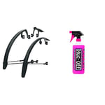 SKS Speedrocker Mudguard Set & Muc-Off 904US Nano-Tech Bike Cleaner, 1 Litre - Fast-Action, Biodegradable Bicycle Cleaning Spray - Safe on All Surfaces and Suitable for All Types of Bike