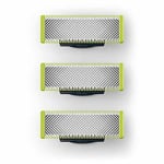 3-pack rakblad kompatibla med Philips Oneblade, ersättningsblad för One Blade Pro för män (modeller QP25XX QP26XX QP65XX)