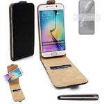 For Motorola Edge 30 Neo protective case cover bag Flip Case Universal black lea