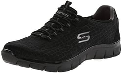 Skechers (SKEES) - Flex Appeal - Pretty City - Baskets Sportives, femme, noir (BKHP), 37 EU