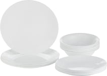 Corelle Bella Faenza 18 Piece Dinnerware Set - White