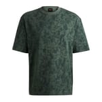 BOSS Mens T-Shirt Open Green L