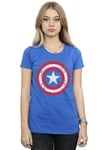 Avengers Captain America Scratched Shield Cotton T-Shirt