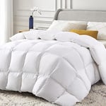 subrtex Couette pour lit 220 x 240 cm en Duvet Doux Hiver Lavable en Machine